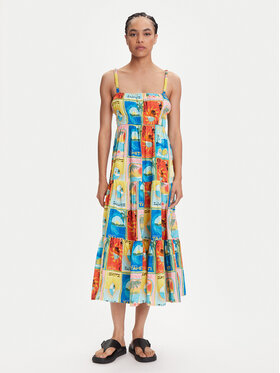 Roxy Roxy Letní šaty Atlas Sunshine ERJWD03892 Barevná Regular Fit