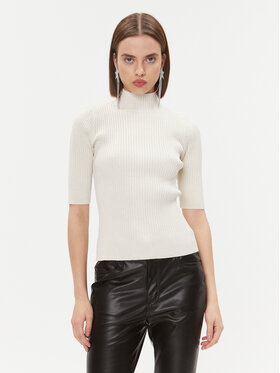 DKNY DKNY Svetr P3MSZBA9 Écru Regular Fit