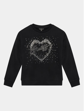 Guess Guess Mikina J3BQ00 KAV34 Čierna Relaxed Fit