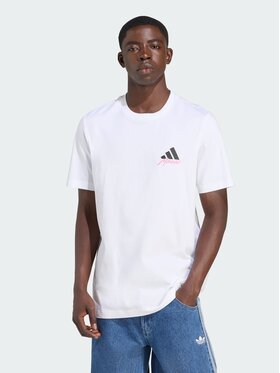 adidas adidas Koszulka techniczna 152909 Biały Regular Fit