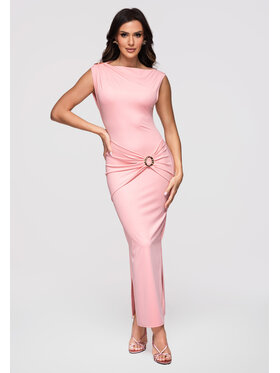 Ombre Ombre Sukienka wieczorowa LA-OM-DLR371 Różowy Slim Fit