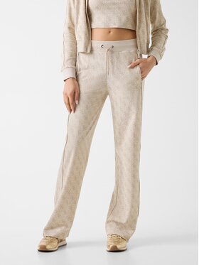 Guess Guess Spodnie materiałowe 182951 Beżowy Slim Fit