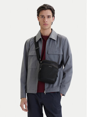 Calvin Klein Calvin Klein Мъжка чантичка Raised Pocket Reporter LV04D3317G Черен