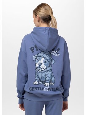 PITBULL PITBULL Bluza GENTLE BUT WILD Niebieski Regular Fit