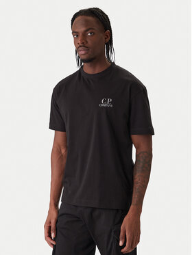 C.P. Company C.P. Company Тишърт 20CMTS086A005100W Черен Regular Fit