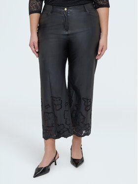 Fiorella Rubino Fiorella Rubino Pantaloni di tessuto P300T005307N033 Nero Cropp Fit