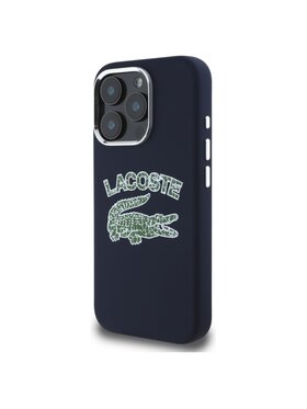 Lacoste Lacoste Etui na telefon Silicone Cracked Logo Granatowy