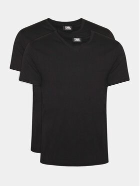 KARL LAGERFELD KARL LAGERFELD Набір з 2 футболок 765001 500298 Чорний Slim Fit