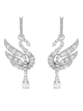 Swarovski Swarovski Naušnice Swan 5723388 Stříbrná