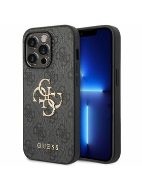 Guess Guess Etui na telefon 4G Big Metal Logo Szary