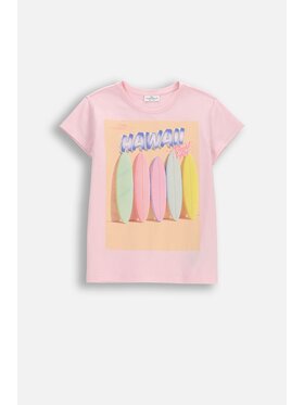 Coccodrillo Coccodrillo T-Shirt WC6143202VGB-007 Różowy Regular Fit