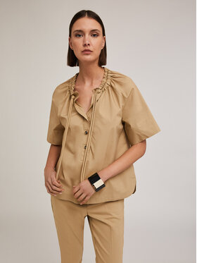 Motivi Motivi Camicia 5205Q000756N002 Écru Regular Fit