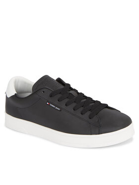 Tommy Jeans Tenisice Tjm Leather Low Cupsole EM0EM01374 Crna