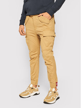 Alpha Industries Alpha Industries Jogger kelnės Airman 188201 Smėlio Tapered Fit