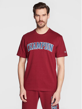 Champion Champion T-Shirt Bookstore Logo 217882 Bordowy Regular Fit