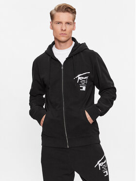 Tommy Jeans Tommy Jeans Суитшърт Spray Print DM0DM17793 Черен Regular Fit