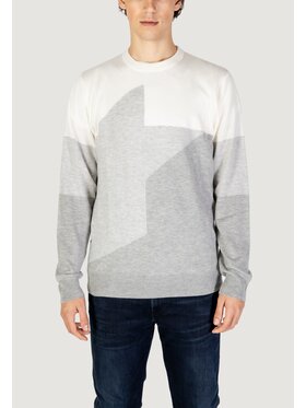 Antony Morato Antony Morato Sweter MMSW01470-YA400141 Biały Regular Fit