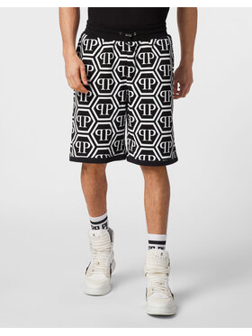 PHILIPP PLEIN PHILIPP PLEIN Szorty sportowe 9255 Czarny Jogger Fit