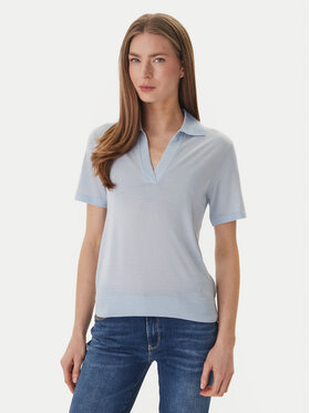 Guess Guess Polo W6GR03 Z0583 Ανοιχτό μπλε Regular Fit