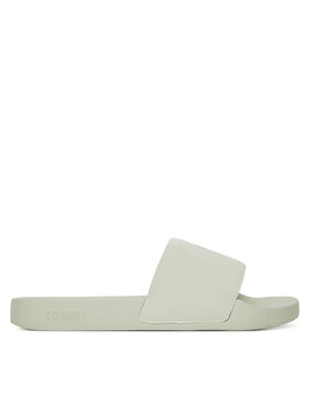 Tommy Jeans Tommy Jeans Şlapi Flag Pool Slide Patent EN0EN02901 Verde