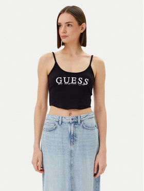 Guess Guess Топ V5GP16 K8RT2 Чорний Regular Fit