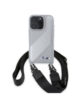 BMW Motorsport BMW Motorsport Etui na telefon Apple iPhone 16 Pro Max Szary