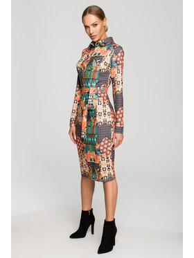 Made of Emotion Made of Emotion Vestito da giorno M706 Verde A-Line Fit