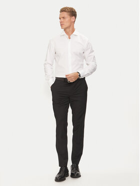 Boss Srajca 50491976 Bela Slim Fit