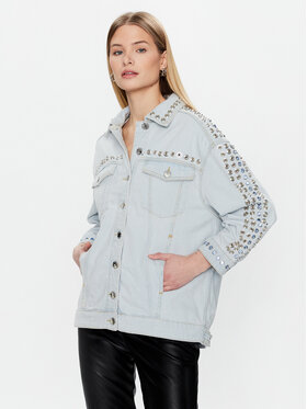 Pinko Pinko Jeansová bunda 100330 A0G1 Modrá Regular Fit