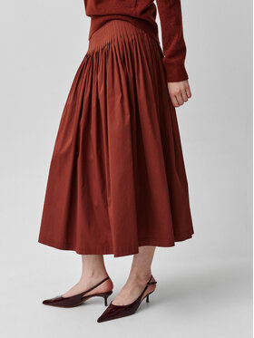 TATUUM TATUUM Spódnica midi BRITI Czerwony Flare Fit