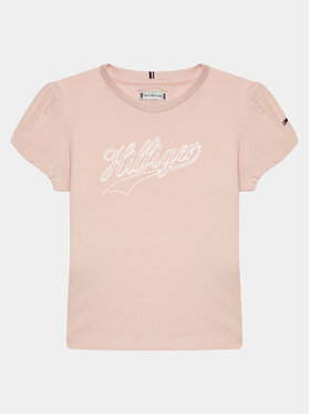 Tommy Hilfiger Tommy Hilfiger Тишърт Hilfiger Script Tee S/S KG0KG07714 Розов Regular Fit