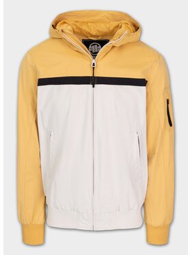 PITBULL PITBULL Kurtka przejściowa męska z kapturem 2 Color Longwood 3XL Biały Regular Fit