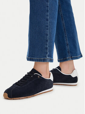 Tommy Hilfiger Tommy Hilfiger Sneakers Th Bella Low Runner Suede FW0FW09189 Blu scuro