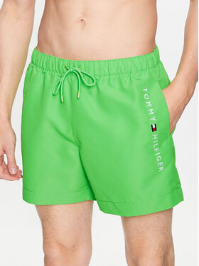 Tommy Hilfiger Tommy Hilfiger Szorty kąpielowe UM0UM02885 Zielony Regular Fit