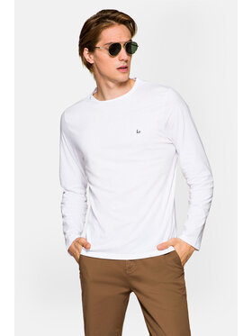 Lancerto Lancerto Longsleeve Runcorn Biały Regular Fit