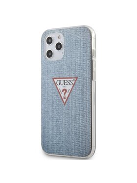 Guess Guess Etui na telefon Denim Triangle Lt Niebieski