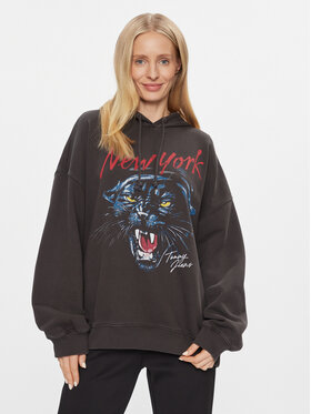 Tommy Jeans Tommy Jeans Mikina Panther DW0DW17335 Čierna Oversize