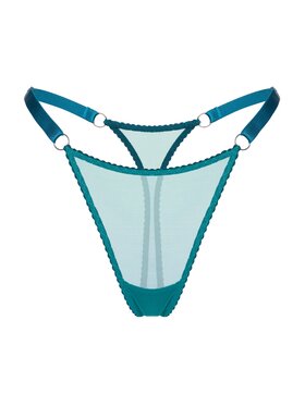 Merci Lingerie Merci Lingerie Stringi ERT10M08T Turkusowy