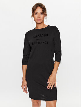 Armani Exchange Armani Exchange Každodenní šaty 6RYA79 YJ3RZ 1200 Černá Regular Fit