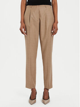 Weekend Max Mara Weekend Max Mara Pantaloni di tessuto Caldaia 2425136132 Beige Regular Fit