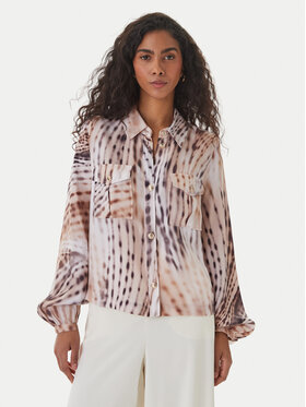 Guess Guess Koszula W6GH22 W1789 Beżowy Regular Fit