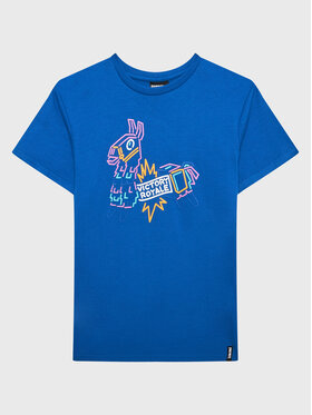 OVS OVS T-Shirt FORTNITE 1434341 Modrá Regular Fit