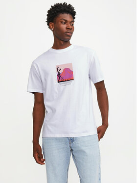 Jack&Jones Jack&Jones T-Shirt Lucca 12253613 Biały Relaxed Fit