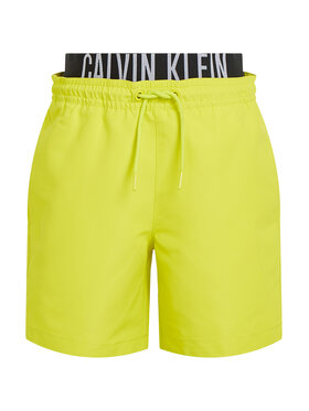 Calvin Klein Swimwear Calvin Klein Swimwear Szorty kąpielowe KV0KV00054 Żółty Regular Fit