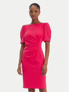 DKNY DKNY Cocktail obleka DD6A1666 Rdeča Slim Fit