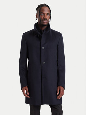 BOSS BOSS Vilnonis paltas H-Hyde-SU-264 50571853 Tamsiai mėlyna Slim Fit