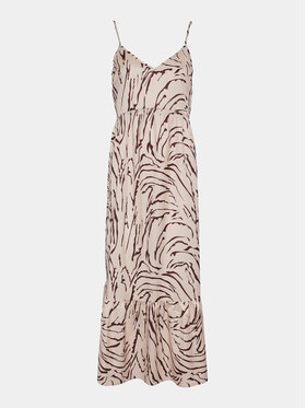 Pieces Pieces Letní šaty Sade 17146543 Béžová Wide Fit