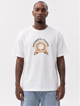 MyStars MyStars T-Shirt Piazza League 132424 Biały Regular Fit