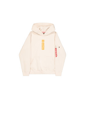 Alpha Industries Alpha Industries Bluza Alpha Puff Print Hoodie Beżowy Regular Fit