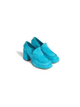 Deni Cler Milano Deni Cler Milano Mokasyny T-DC-B316-C2-76-50-1 Turkusowy